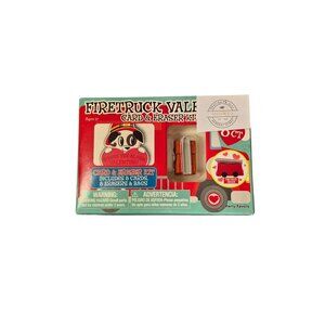 Firetruck Valentine Card & Eraser Kit Includes 8 Cards 8 Firetruck Shaped Eraser